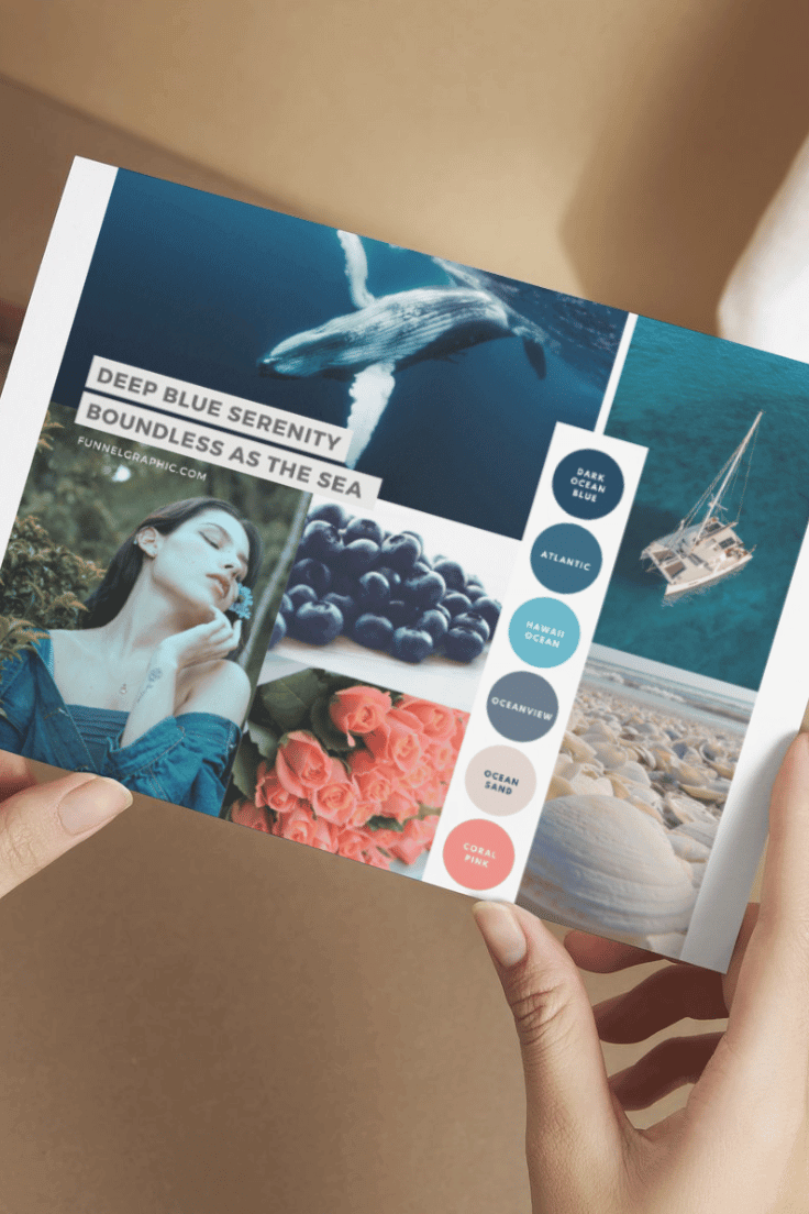 Pristine Ocean Premium Canva Color Palette 7 postcard pristine ocean
