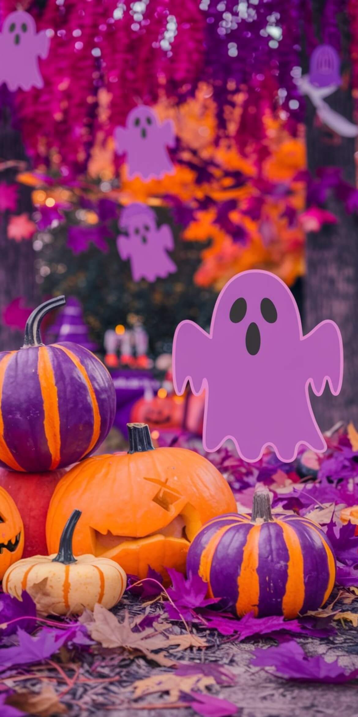 107+ Free Halloween Wallpapers To Download 35 a group of pumpkins and jack-o-lanterns for halloween
