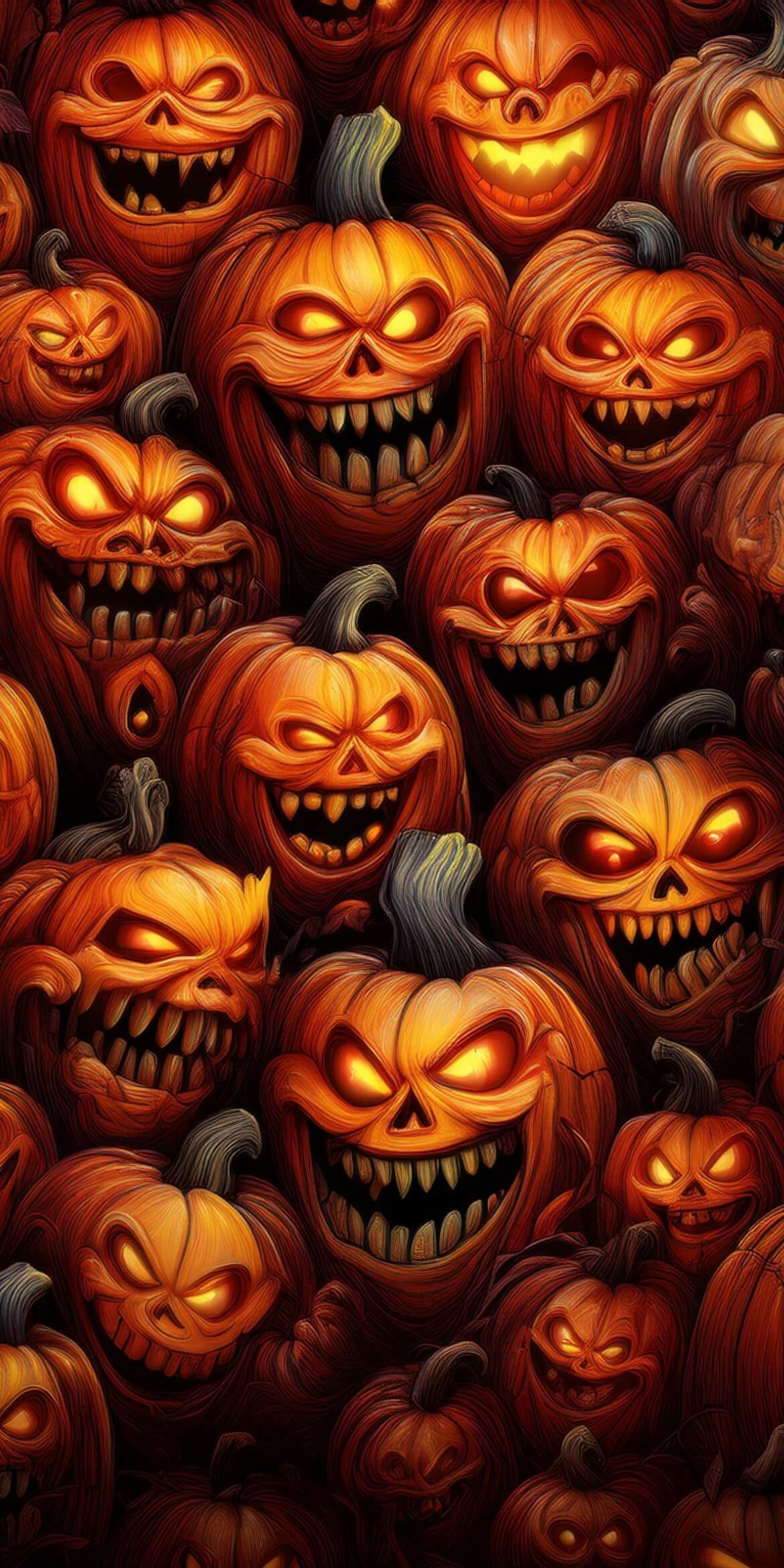 107+ Free Halloween Wallpapers To Download 6 halloween stacking laughing pumpkins