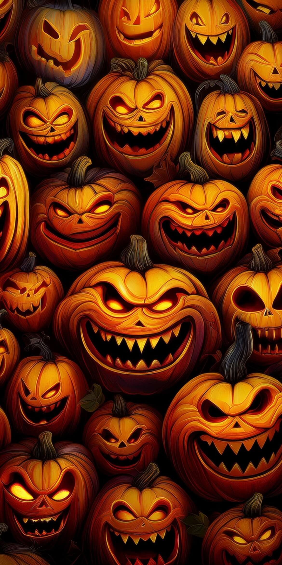 107+ Free Halloween Wallpapers To Download 4 halloween stacking laughing pumpkins