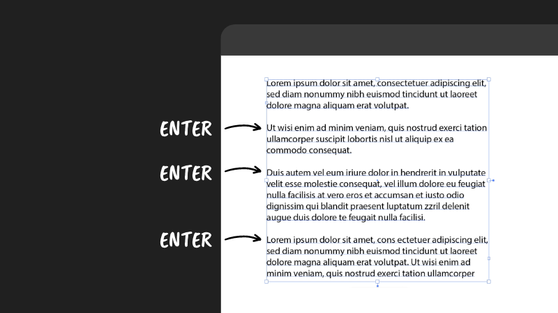 enter sentences to add text paragraphs in adobe illustrator – how to add text in Illustrator