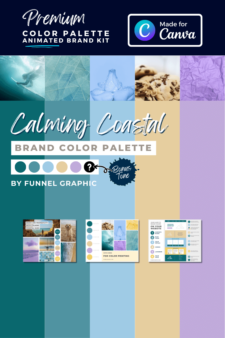 Calming Coastal Premium Canva Color Palette 2 calming coastal preview canva color palette