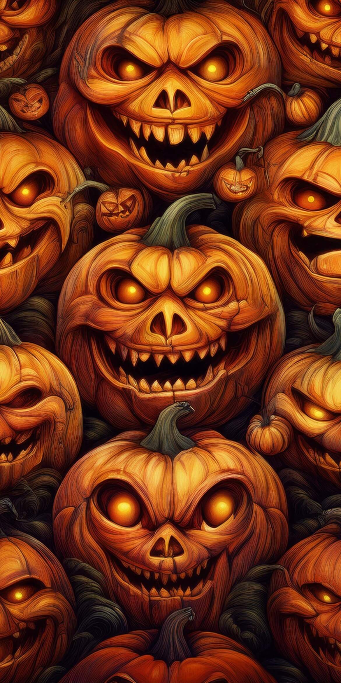 107+ Free Halloween Wallpapers To Download 1 halloween stacking laughing pumpkins